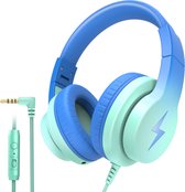 PowerLocus Mio Koptelefoon voor Kinderen - On-Ear Volumebegrenzing 85/94dB - Blauw