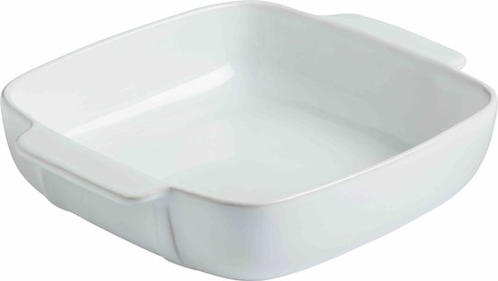 Carré Plat Pyrex Signature - Céramique - 22x22 cm - Blanc