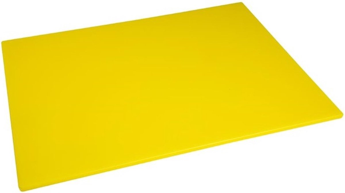 Hygiplas LDPE Snijplank Geel 600x450x10mm HC883 - Extra Dikke Plank - Horeca