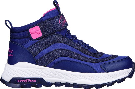 Skechers Fuse Tread - Wild Adventure Meisjes Sneakers - Donkerblauw - Maat 36