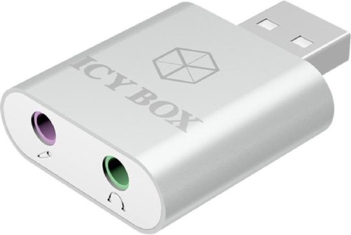 2 x 3.5 mm stereo jack naar USB adapter