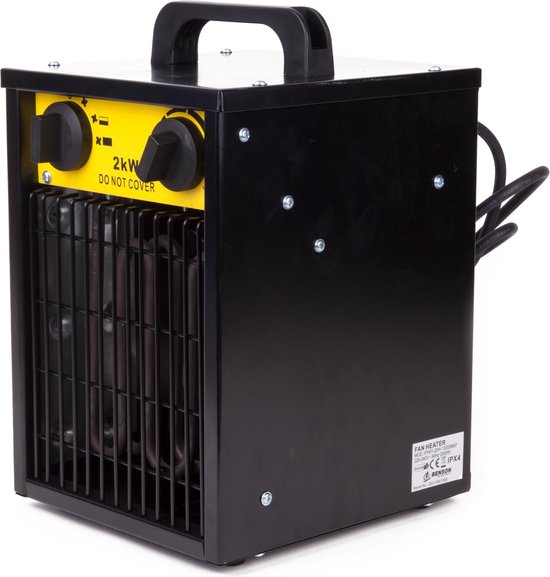 Productiecentrum geluid Antecedent Werkplaats kachel- Werkplaatkachel - Heater - Schuur verwarming - 2Kw 230V  | bol.com