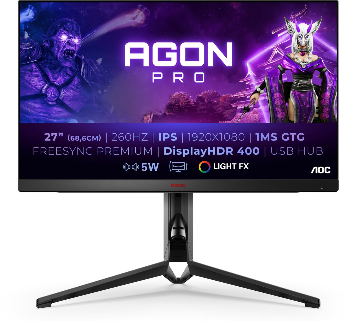 AOC AGON PRO AG274FZ - Full HD Gaming Monitor - 240hz - 27 inch