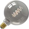 Calex Spiraal Filament LED Lamp - E27 - G125 Lichtbron Titanium - 4W - Dimbaar