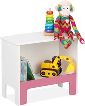 Relaxdays opbergkast speelgoed - speelgoedkast babykamer - lage kinderkast - speelgoedrek