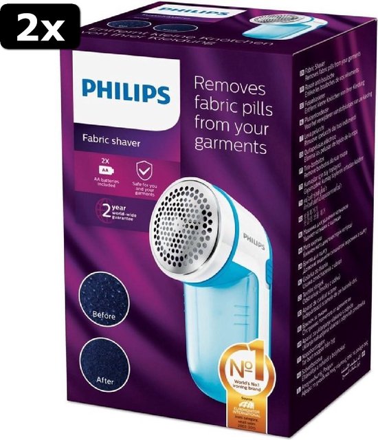 2x Philips Ontpiller GC026/00 Pluizentondeuse