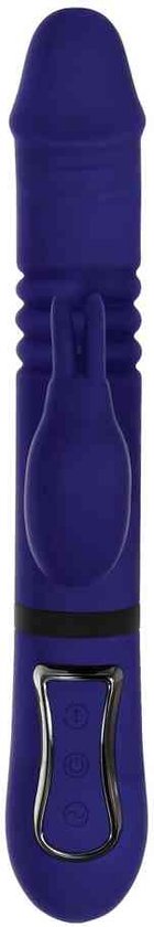 Evolved - Vibromasseur Lapin Tout en Un - Bleu Royal