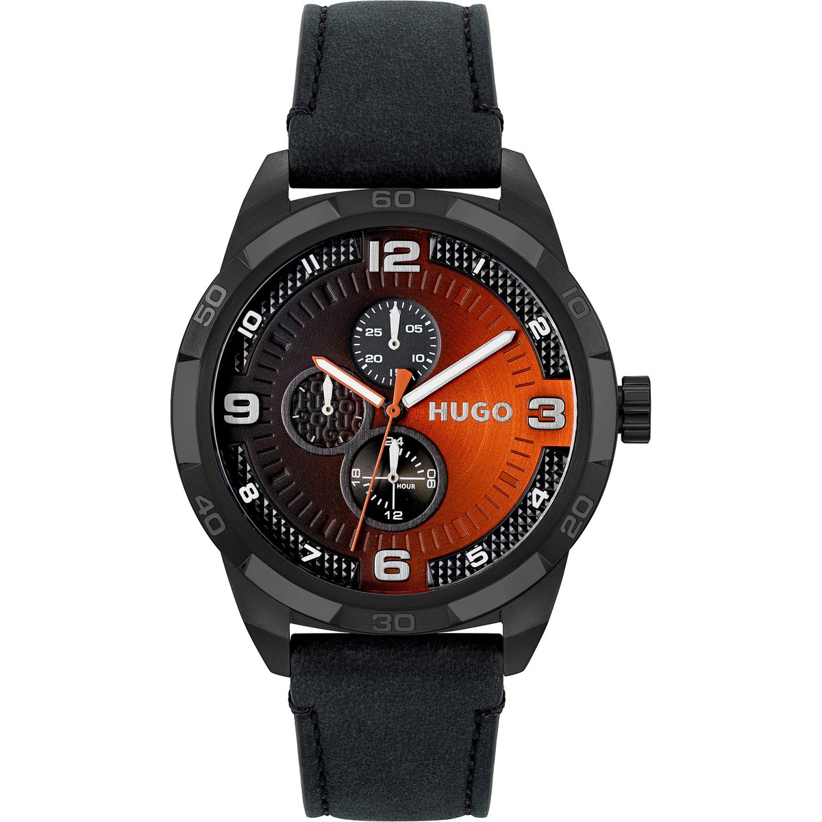Hugo Heren horloges quartz analoog One Size Zwart 32022038
