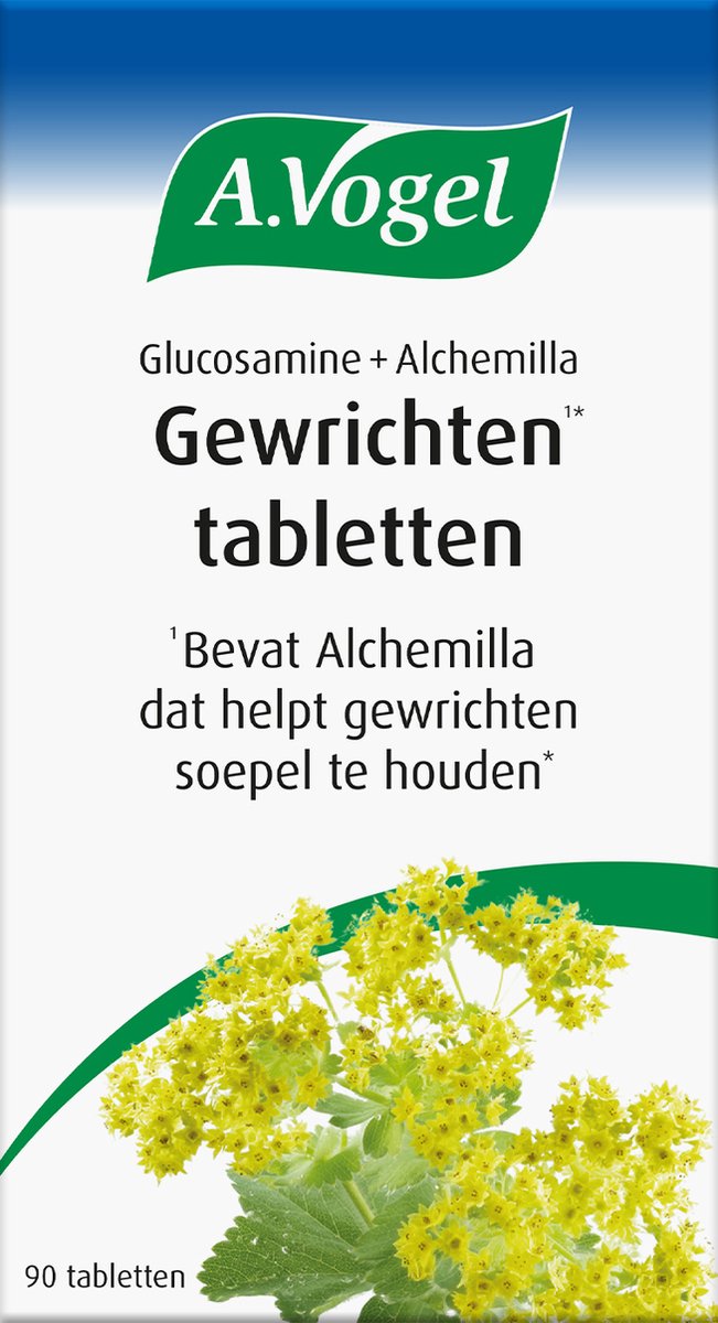 Goedkoopste A.Vogel Glucosamine Alchemilla tabletten - Bevat Alchemilla dat helpt gewrichten soepel te houden - 90 st