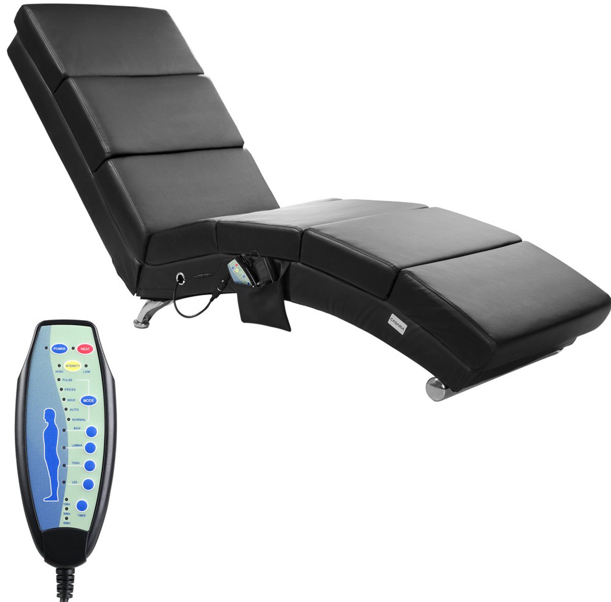 Casaria Relaxfauteuil - Massage en Verwarmingsfunctie - Casaria - €218,95