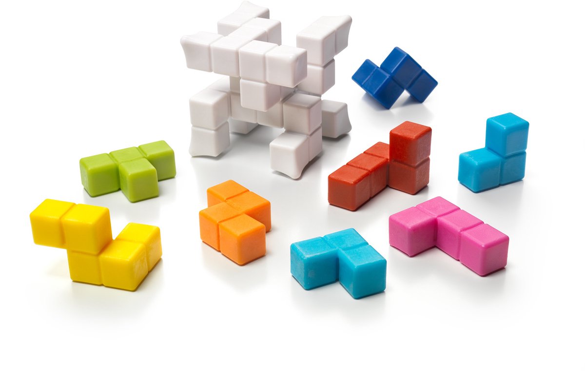 SmartGames Plug & Play Puzzler: compacte friemelkubus met 48 opdrachten thumbnail 3