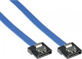 SATA FLEXI datakabel - plat - SATA600 - 6 Gbit/s / blauw - 0,15 meter