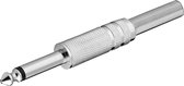6,35mm Jack (m) connector - metaal - 2-polig / mono
