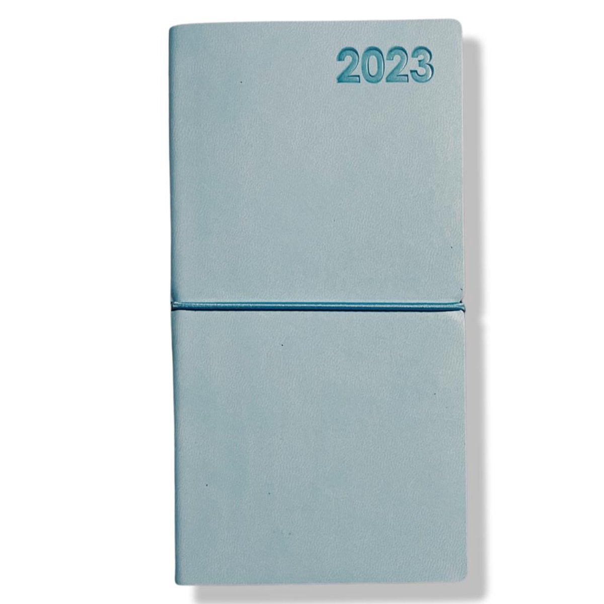 Moleskin Pocket Agenda 2023 - Blauw - 8,1x16cm - 1w/2p - Elastiek sluiting