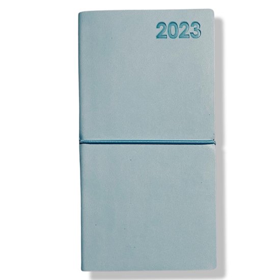 Moleskin Pocket Agenda 2023 Blauw 8,1x16cm 1w/2p Elastiek