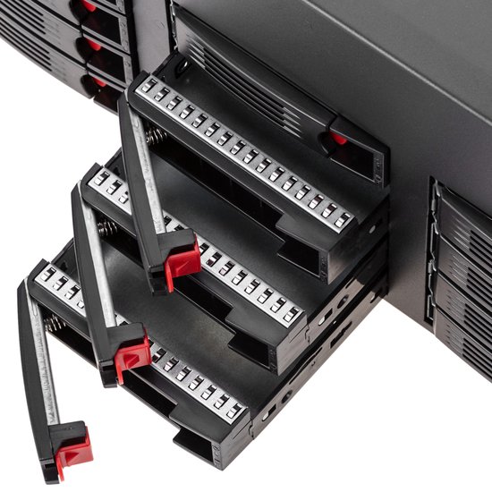 DIGITUS Netzwerkschrank - 19-Zoll Rack 4 HE - Unmontiert - Wandmontage - 400 mm Tiefe - 319,25 mm Nutztiefe - Traglast 60 kg - Glastür - SOHO Pro-Serie - Schwarz
