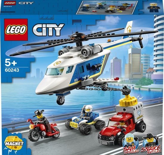 LEGO City Politiehelikopter Achtervolging - 60243 | bol.com