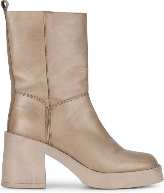 Bottines femme PS Poelman BOMMA - Taupe - Taille 36