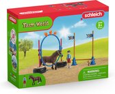 Schleich FARM WORLD - Pony agility wedstrijd - Speelfigurenset - Kinderspeelgoed voor Jongens en Meisjes - 3 tot 8 jaar