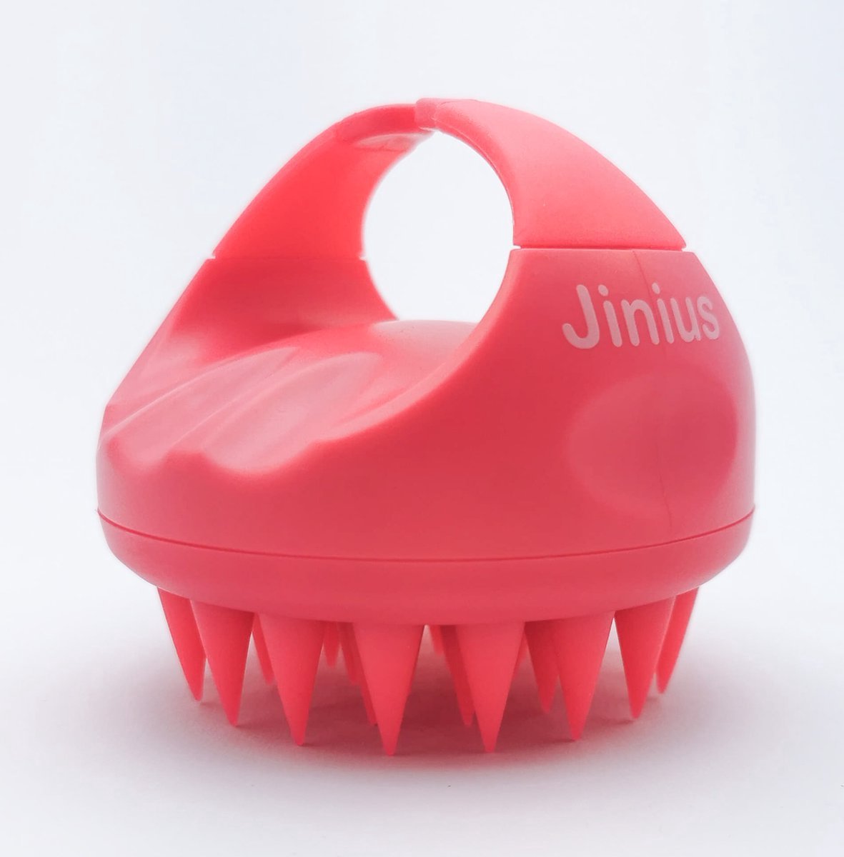 Scalp Massager - Massage Borstel Hoofdhuid - Brush - Siliconen Haarbostel - Rood - Massage - Stress Vrij - Gezonde Hoofdhuid - Verminder Van Roos - Roosvrij - Gezond Haar