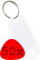 Porte-clés Porte-clés Porte-clés Porte-clés Étiquette de bagage Porte-noms - Wit 50x