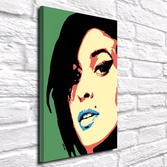 Toile Pop Art Amy Winehouse - 100 x 70 cm - 2 cm d'épaisseur - Peintures  sur Toile -... | bol.com