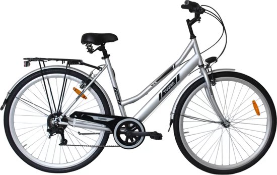 Stadsfiets Tounis Dames Universal 7V 28'' Zilver - Maat: 46cm, Kleur: Zilver