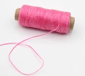 45 mètres de FIL Ciré pour CUIR, Couleur FUSCHIA