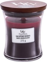Bougie parfumée Woodwick Hourglass Medium Trilogy - Baies mûres