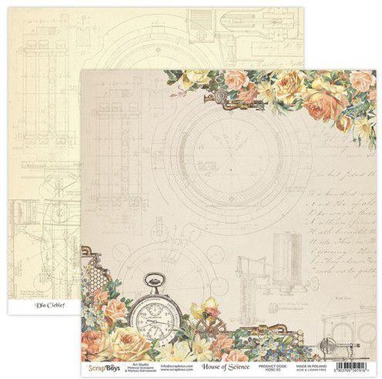 Stamperia Scrapbook Papierpad 30,5x30,5cm - Kreativ-Set Für Bastelprojekte & Scrapbooking