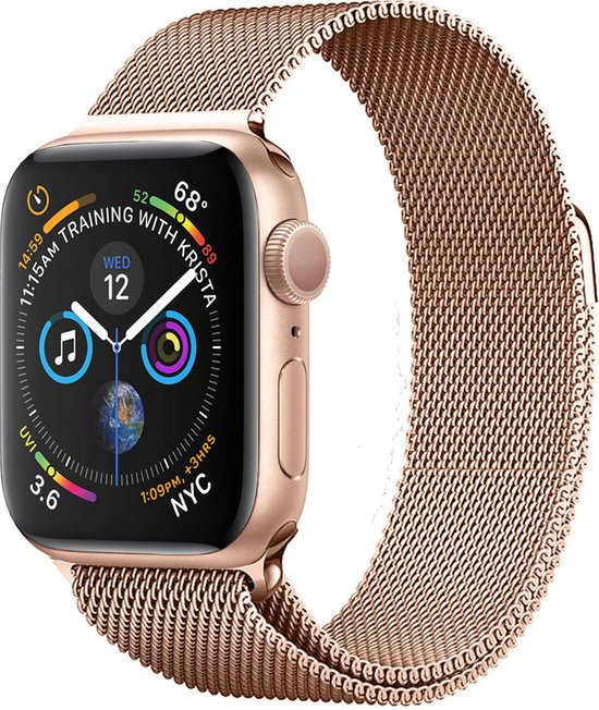 Convient pour Apple Watch 8 bandes Argent milanais bracelet de montre pour Apple  Watch... | bol.com