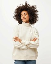 High Neck Loose Fit Sweater Dames - Off White - Maat S