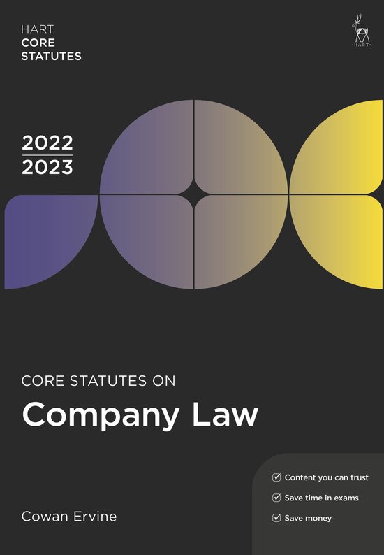Core Statutes on Company Law 202223 (ebook), Cowan Ervine