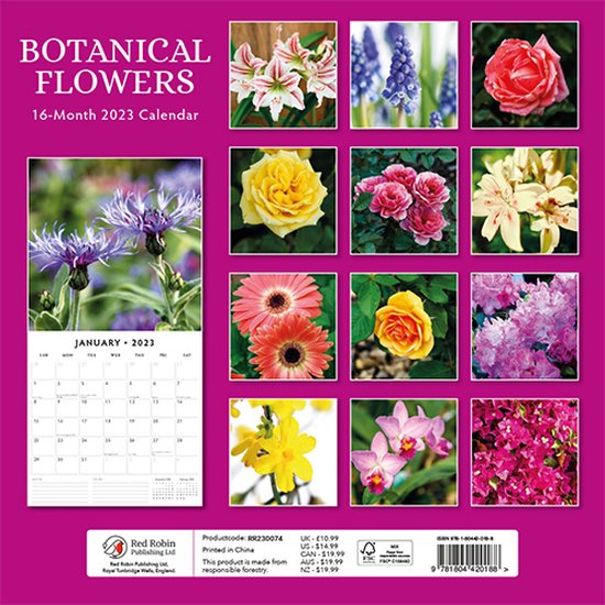 Botanical Flowers Kalender 2023