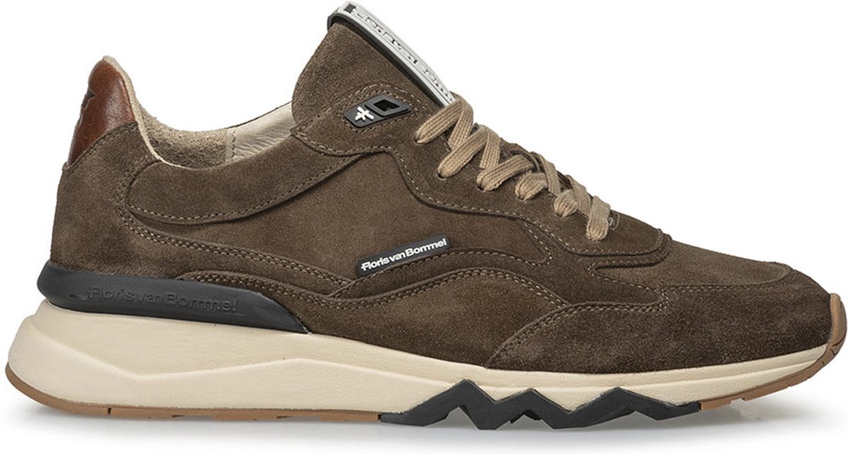 Floris van Floris van Bommel van Floris van Bommel Sneakers Heren - Lage sneakers / Herenschoenen - Suède - SFM-10136 - Bruin - Maat 45