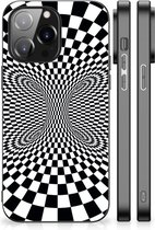 Smartphone Hoesje iPhone 14 Pro Max Bumper Hoesje met Zwarte rand Illusie