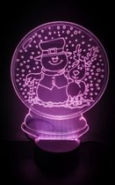 3D LED LAMP - SNEEUWPOP IN BOL