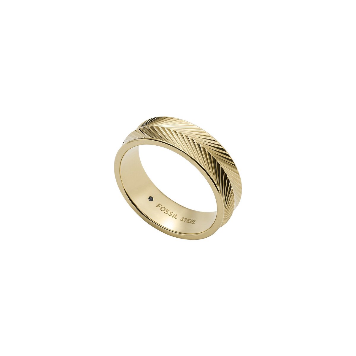 Fossil 32021953 Damesring Maat 53 - Staal