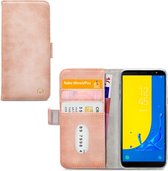Samsung Galaxy J6 (2018) Hoesje - Mobilize - Elite Gelly Serie - Kunstlederen Bookcase - Soft Pink - Hoesje Geschikt Voor Samsung Galaxy J6 (2018)