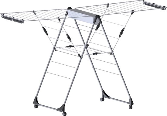 Inklapbaar Droogrek Universeel – Laundry Drying Rack -  Wasrek voor in de Badkamer/Tuin/Slaapkamer/Balkon – Duurzam   ‎7 x 57 x 104 cm; 5.14 kg