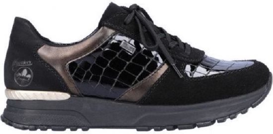 Rieker - Dames schoenen - N7412-00 - Zwart - maat 37 | bol.com