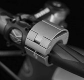 LuxeBass Telefoonhouder fiets | (zilver) Fietshouder telefoon | Universeel en Compact - LB507