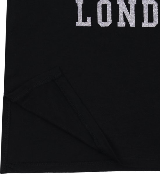 Zwart T-shirt met een emoticon, I Love London / 152