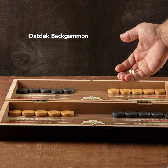 Thumbnail van een extra afbeelding van het spel CheckMate IM Series 3-in-1 Schaakbord, Damspel & Backgammon – Schaakbord met Schaakstukken – Schaakset – Hout – Dambord met Damstenen – Damset – Backgammon – Backgammon Koffer