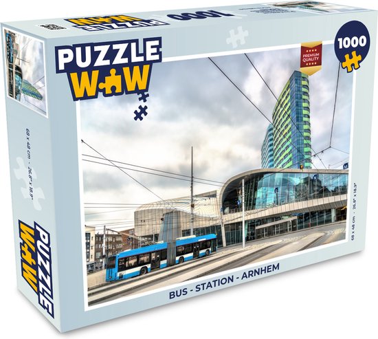 Puzzle Bus - Gare - Arnhem - Puzzle - Puzzle 1000 pièces adultes