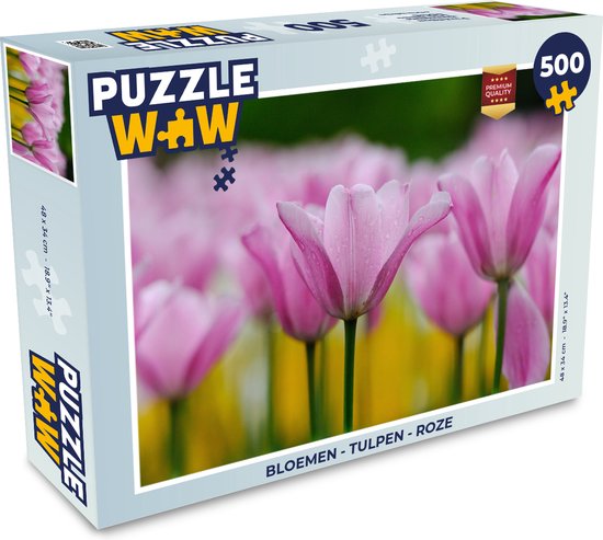 Puzzle Fleurs - Tulipes - Rose - Puzzle - Puzzle 500 pièces