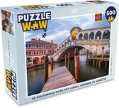 Puzzel De Rialtobrug over het Canal Grande in Venetië - Legpuzzel - Puzzel 500 stukjes
