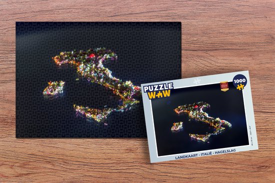 Puzzle Map - Italie - Sprinkles - Jigsaw - Puzzle 1000 pièces adultes