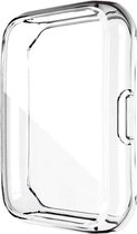 Strap-it TPU case - transparant bescherm hoesje geschikt voor Huawei Watch Fit 2 - doorzichtige beschermhoes voor Huawei Watch Fit 2