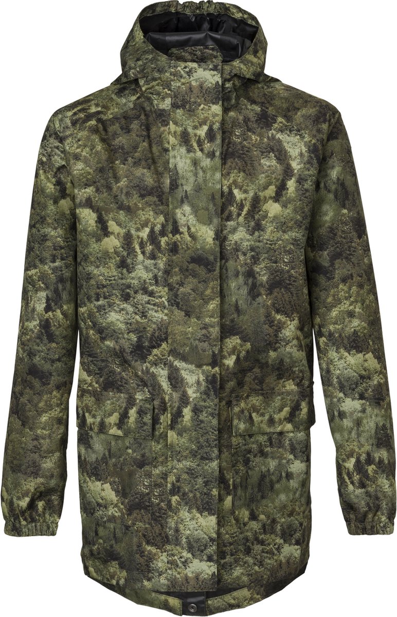 AGU Motion Regenjas Urban Outdoor Kids Forst Print 146 Groen
